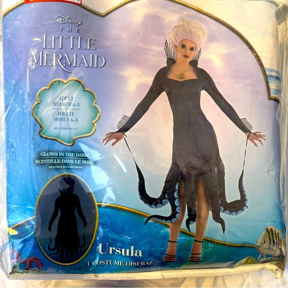 Ursula costume with Wig- medium adult